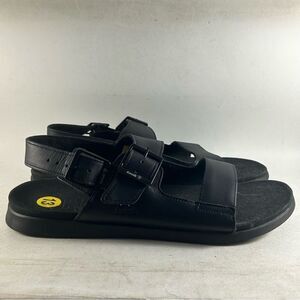 Kamik Marty Men’s Leather Buckle Sandals Black Size 13